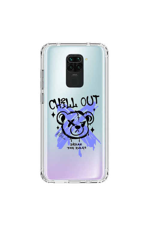 Xiaomi Redmi Note 9 Uyumlu Şeffaf Kılıf Graffiti 8 Tasarımlı