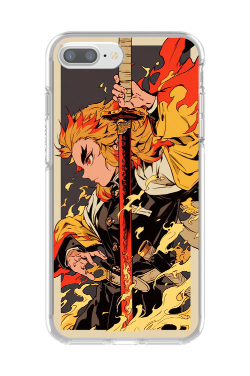 İphone 7 Plus Uyumlu Şeffaf Kılıf Demon Slayer Tasarımlı 3