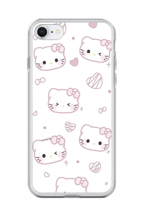 İphone 6 Plus Uyumlu Şeffaf Kılıf Hello Kitty Tasarımlı