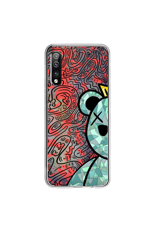 Samsung Galaxy A50 Uyumlu Şeffaf Kılıf Graffiti 12 Tasarımlı