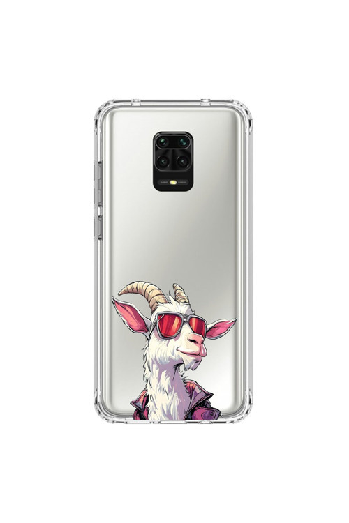 Xiaomi Redmi Note 9 Pro Uyumlu Şeffaf Kılıf Cool Keçi Tasarımlı