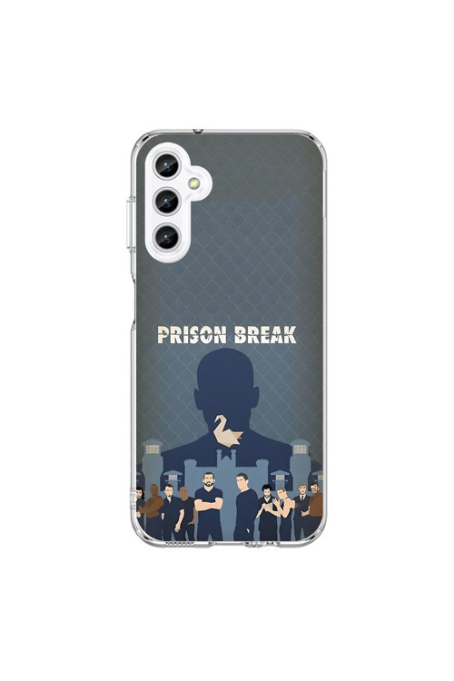 Samsung Galaxy A25 Uyumlu Şeffaf Kılıf Prison Break Tasarımlı