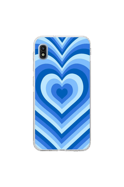 Samsung Galaxy A10 Uyumlu Şeffaf Kılıf Kalp 4 Tasarımlı