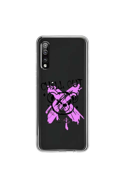Samsung Galaxy A50 Uyumlu Şeffaf Kılıf Graffiti 7 Tasarımlı
