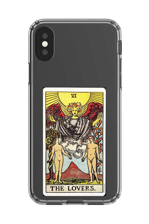 İphone X Uyumlu Şeffaf Kılıf The Lovers Tasarımlı