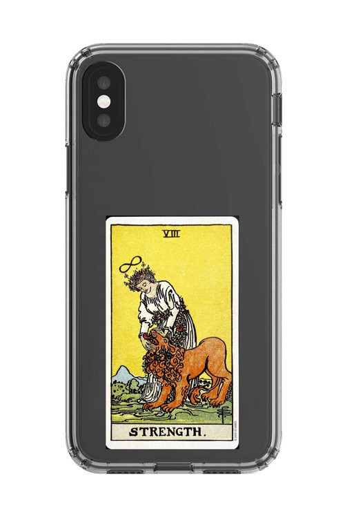 İphone X Uyumlu Şeffaf Kılıf Strenght Tasarımlı