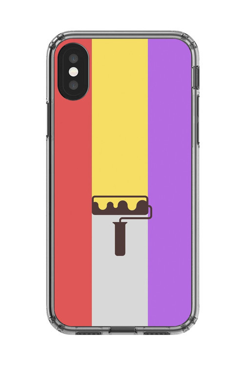 İphone Xs Max Uyumlu Şeffaf Kılıf Renk 2 Tasarımlı