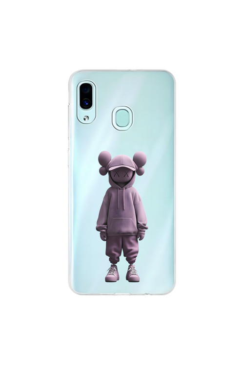 Samsung Galaxy A30 Uyumlu Şeffaf Kılıf No Face 4 Tasarımlı