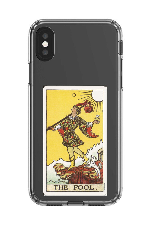 İphone X Uyumlu Şeffaf Kılıf The Fool Tasarımlı