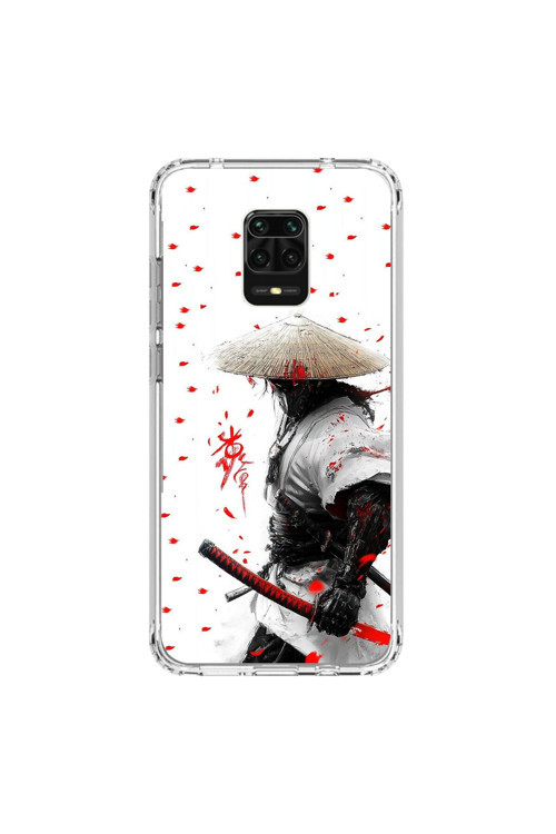 Xiaomi Redmi Note 9 Pro Uyumlu Şeffaf Kılıf Samurai 1 Tasarımlı