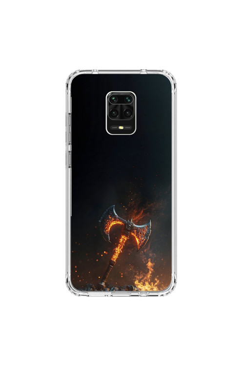 Xiaomi Redmi Note 9 Pro Uyumlu Şeffaf Kılıf Balta Tasarımlı
