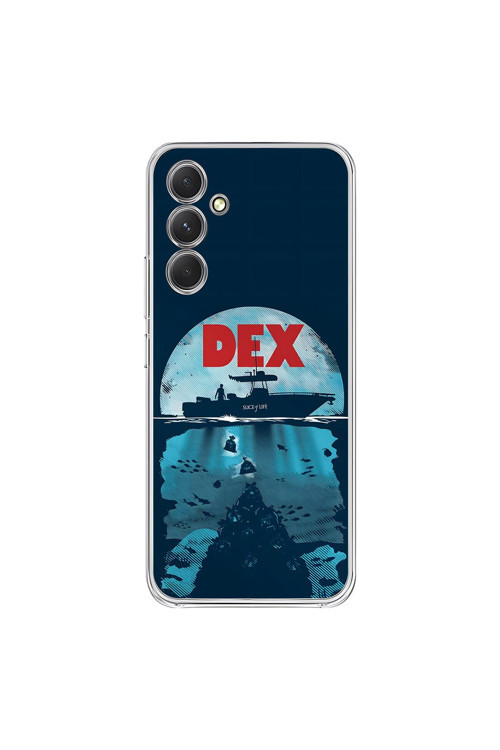 Samsung Galaxy A54 Uyumlu Şeffaf Kılıf Dexter Tasarımlı