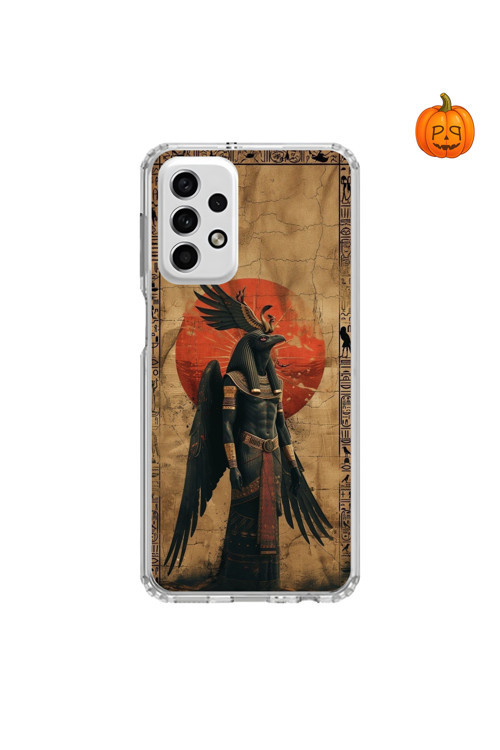 Samsung Galaxy A33 Uyumlu Şeffaf Kılıf Antik Mısır 7 Tasarımlı
