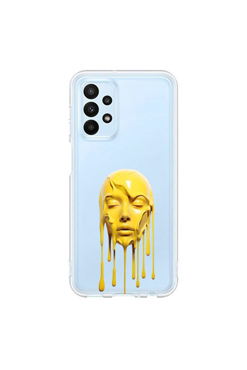 Samsung Galaxy A23 Uyumlu Şeffaf Kılıf Estetik Yüz 6 Tasarımlı