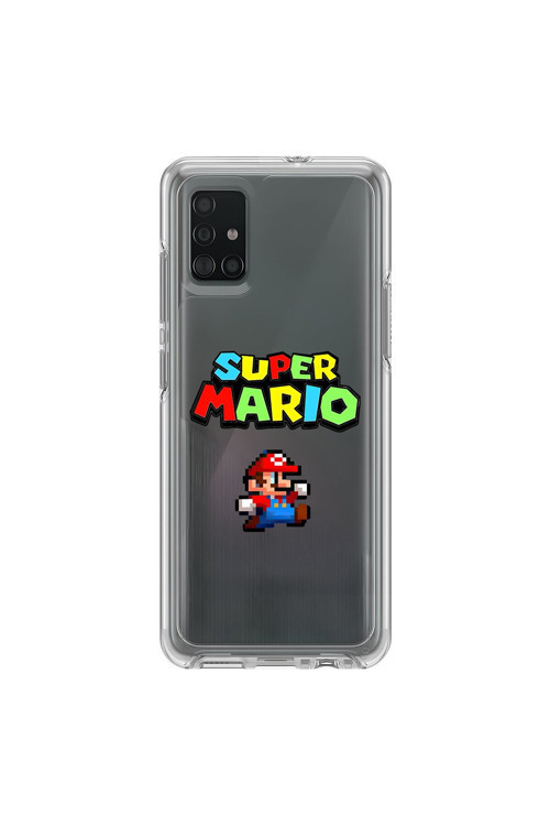 Samsung Galaxy A71 Uyumlu Şeffaf Kılıf 2 Mario Tasarımlı