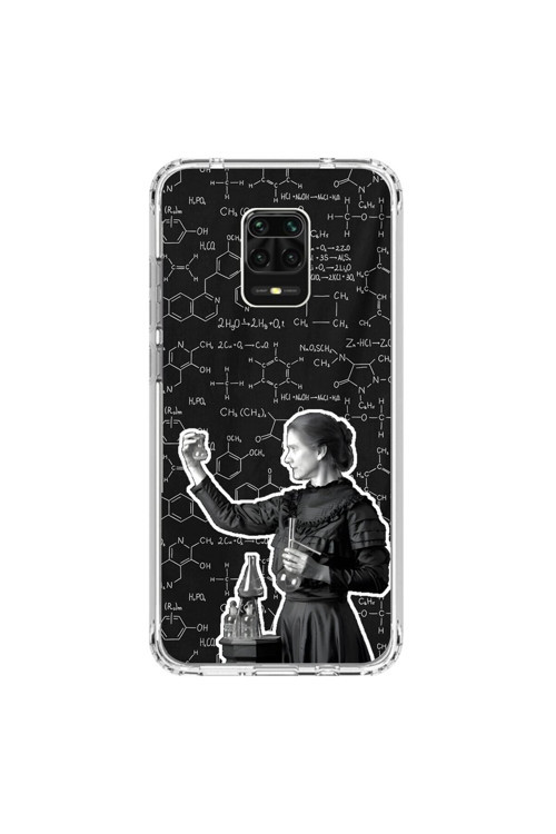 Xiaomi Redmi Note 9 Pro Uyumlu Şeffaf Kılıf Marie Curie Tasarımlı