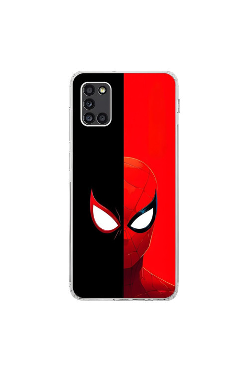Samsung Galaxy A31 Uyumlu Şeffaf Kılıf Spider-Man 2 Tasarımlı