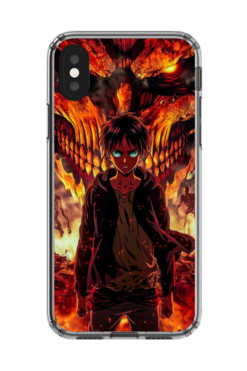 İphone X Uyumlu Şeffaf Kılıf Attack On Titan Tasarımlı 3