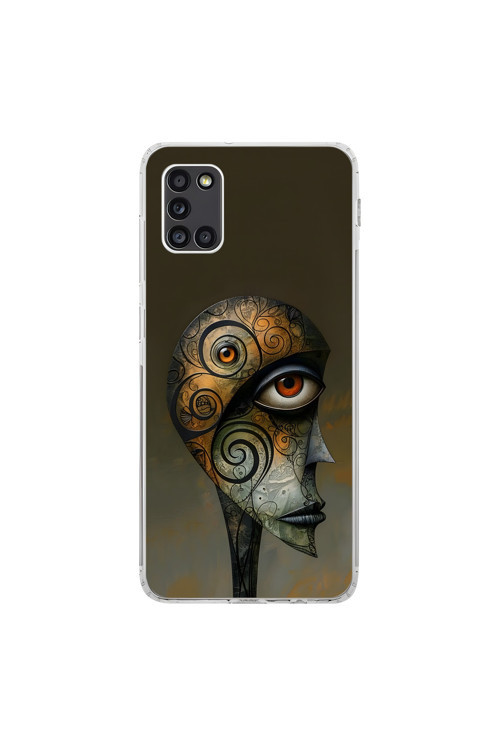 Samsung Galaxy A31 Uyumlu Şeffaf Kılıf Tablo 2 Tasarımlı
