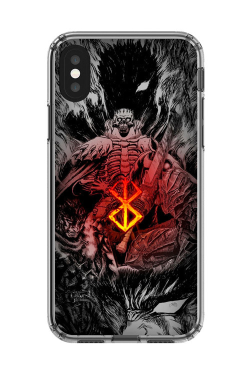 İphone X Uyumlu Şeffaf Kılıf Berserk Tasarımlı 2