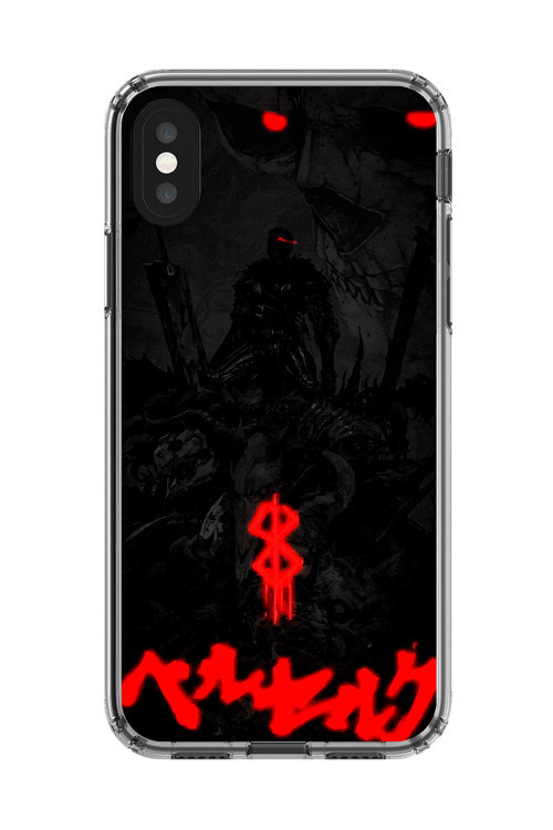 İphone X Uyumlu Şeffaf Kılıf Berserk Tasarımlı 3