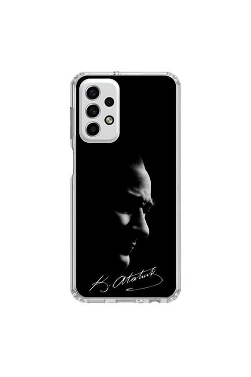 Samsung Galaxy A33 Uyumlu Şeffaf Kılıf Atatürk 1 Tasarımlı