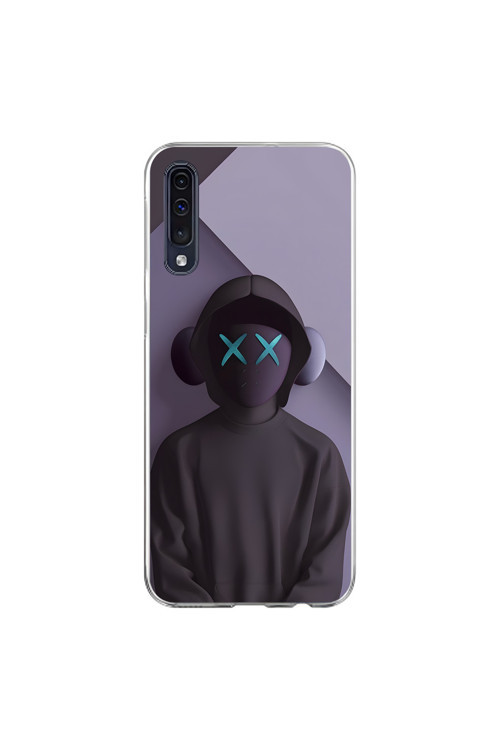 Samsung Galaxy A70 Uyumlu Şeffaf Kılıf No Face 2 Tasarımlı