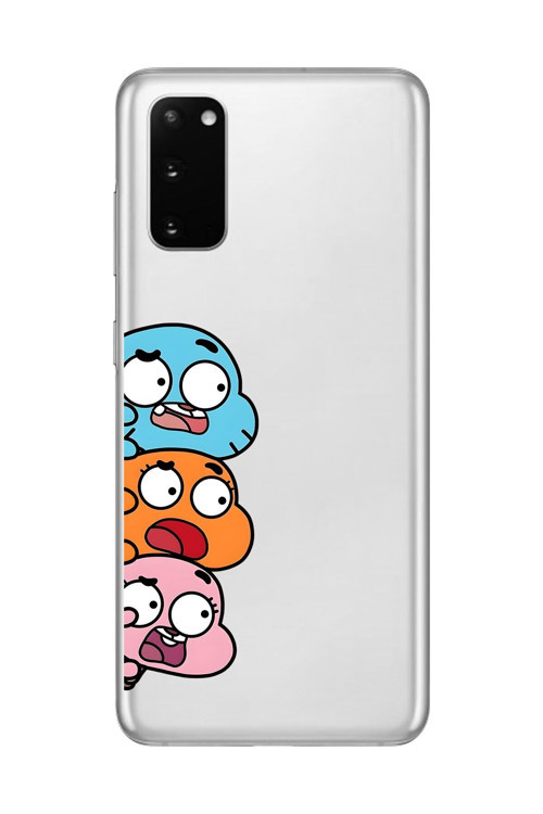 Samsung Galaxy S20+ Uyumlu Şeffaf Kılıf Cartoon Gumball 6 Tasarımlı