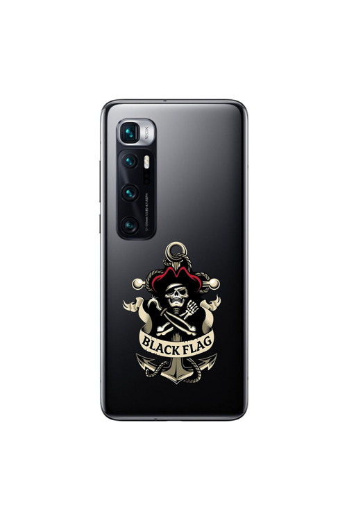 Xiaomi Mi 10 Pro Uyumlu Şeffaf Kılıf Pirate 4 Tasarımlı