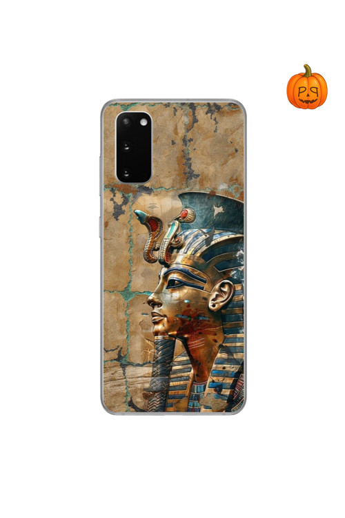 Samsung Galaxy S20 Uyumlu Şeffaf Kılıf Antik Mısır 6 Tasarımlı