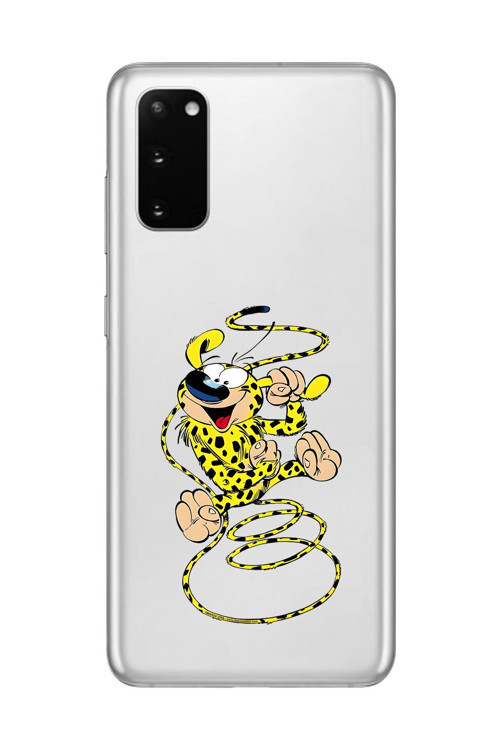 Samsung Galaxy S20+ Uyumlu Şeffaf Kılıf Cartoon Marsupilami 9 Tasarımlı