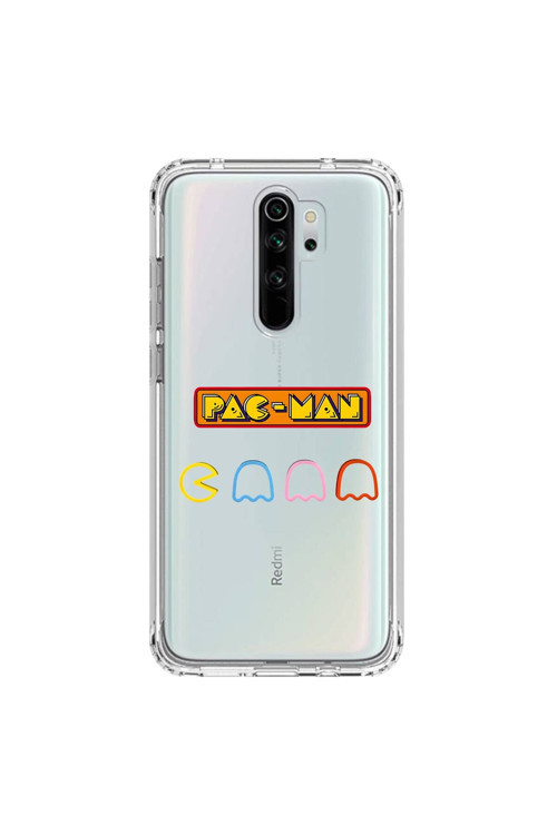 Xiaomi Redmi Note 8 Pro Uyumlu Şeffaf Kılıf 1 Pac-Man Tasarımlı