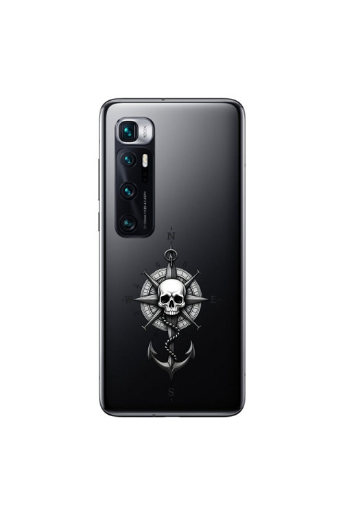 Xiaomi Mi 10 Pro Uyumlu Şeffaf Kılıf Pirate 5 Tasarımlı