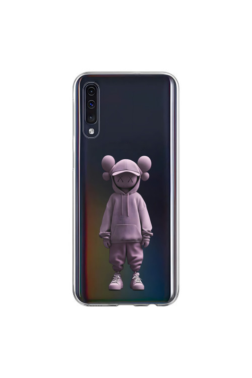 Samsung Galaxy A70 Uyumlu Şeffaf Kılıf No Face 4 Tasarımlı