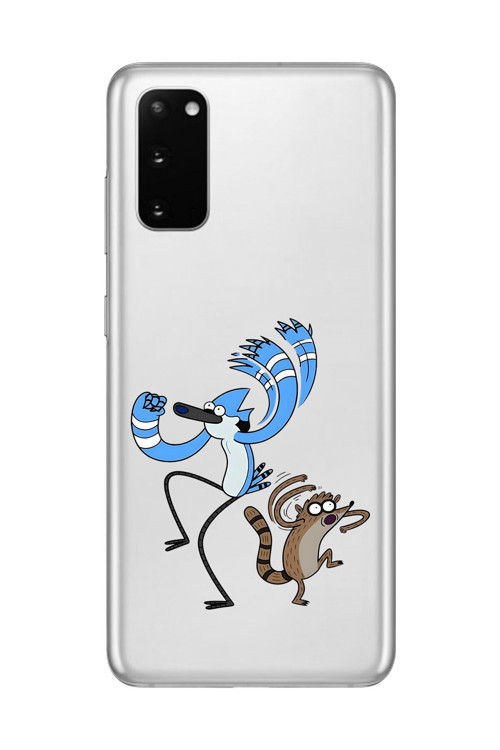 Samsung Galaxy S20+ Uyumlu Şeffaf Kılıf Cartoon Sürekli Dizi 13 Tasarımlı
