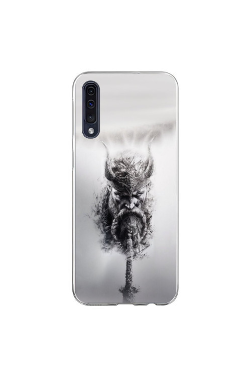 Samsung Galaxy A70 Uyumlu Şeffaf Kılıf Nordic 2 Tasarımlı