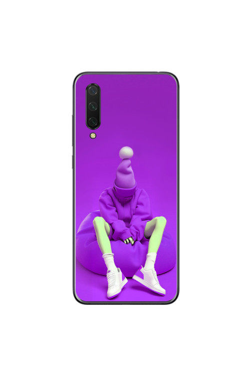 Xiaomi Mi 9 Lite Uyumlu Şeffaf Kılıf No Face 6 Tasarımlı