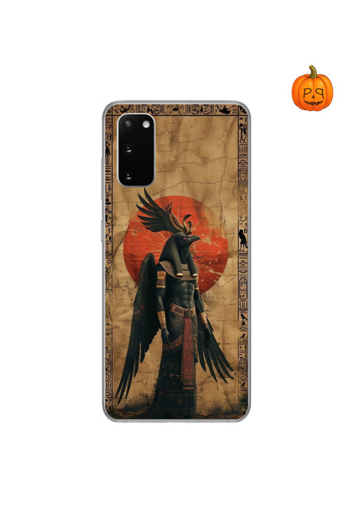 Samsung Galaxy S20 Uyumlu Şeffaf Kılıf Antik Mısır 7 Tasarımlı