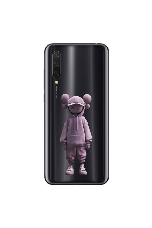 Xiaomi Mi 9 Lite Uyumlu Şeffaf Kılıf No Face 4 Tasarımlı