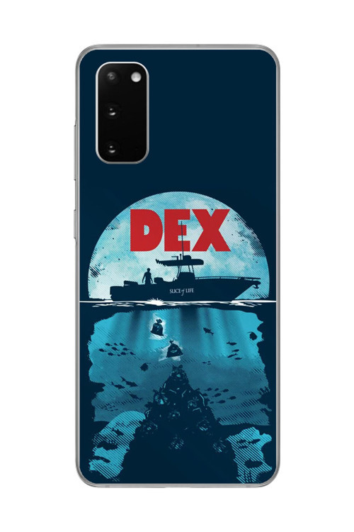 Samsung Galaxy S20+ Uyumlu Şeffaf Kılıf Dexter Tasarımlı