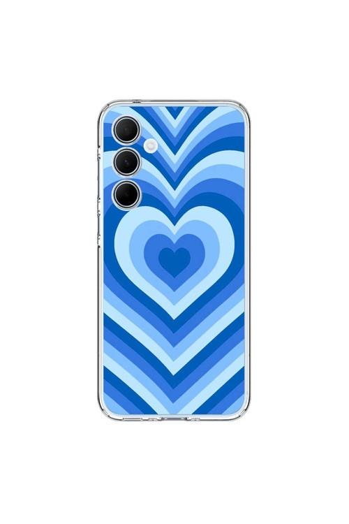 Samsung Galaxy A35 Uyumlu Şeffaf Kılıf Kalp 4 Tasarımlı