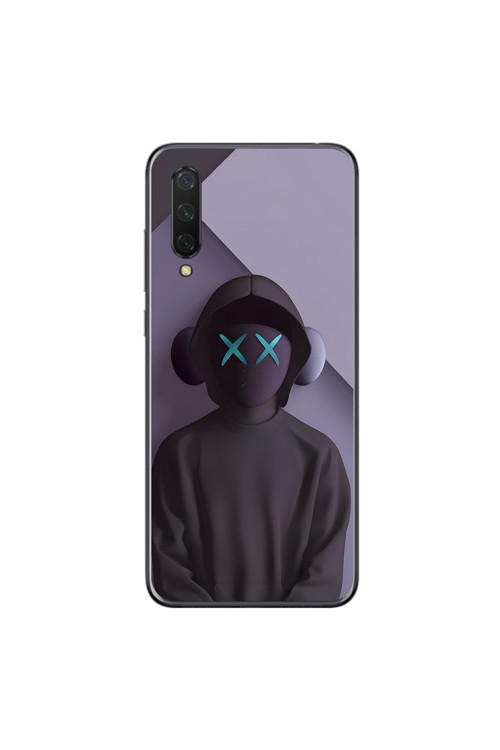 Xiaomi Mi 9 Lite Uyumlu Şeffaf Kılıf No Face 2 Tasarımlı