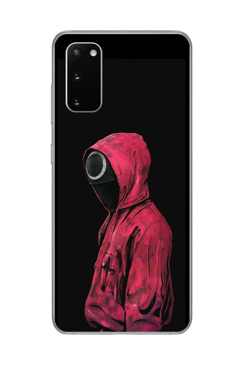 Galaxy S20+ Uyumlu Şeffaf Kılıf Squid Game Tasarımlı