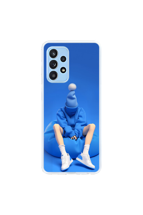 Samsung Galaxy A52 Uyumlu Şeffaf Kılıf No Face 5 Tasarımlı