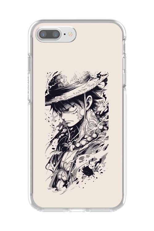 İphone 8 Plus Uyumlu Şeffaf Kılıf One Piece Tasarımlı 1