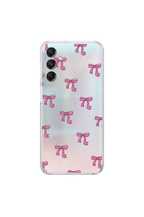 Samsung Galaxy A24 Uyumlu Şeffaf Kılıf Kurdele 3 Tasarımlı