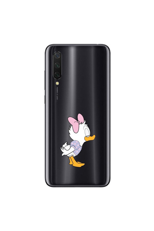 Xiaomi Mi 9 Lite Uyumlu Şeffaf Kılıf Couple Ördek 1 Tasarımlı