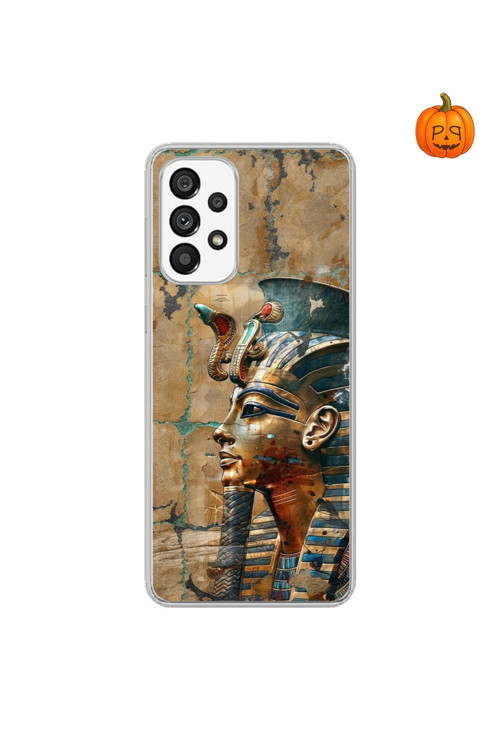 Samsung Galaxy A73 Uyumlu Şeffaf Kılıf Antik Mısır 6 Tasarımlı