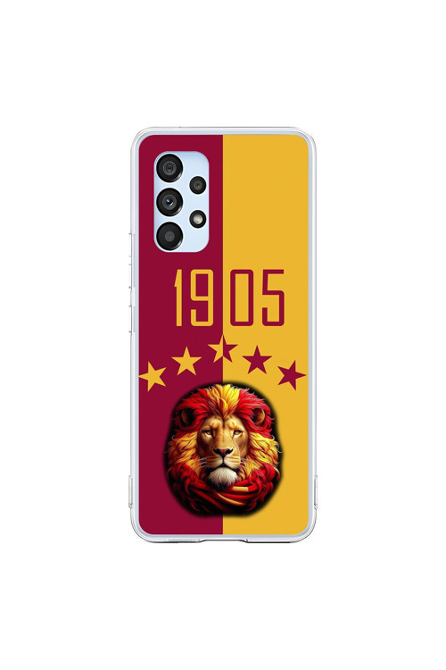 Samsung Galaxy A53 Uyumlu Şeffaf Kılıf 1905 Aslan Tasarımlı