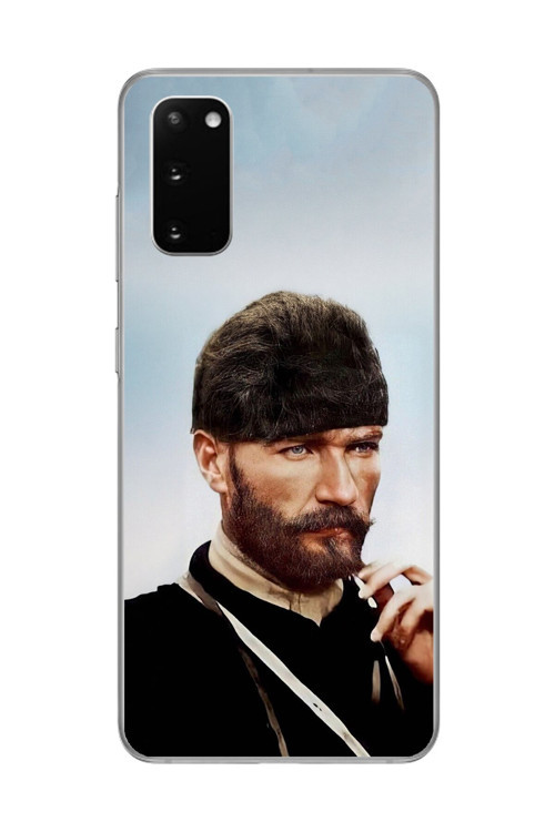 Samsung Galaxy S20 Uyumlu Şeffaf Kılıf Atatürk 2 Tasarımlı
